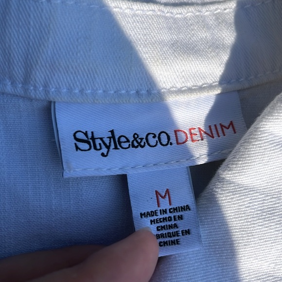 🕊️ Denim Jean Vest White 🕊️ - Picture 3 of 4